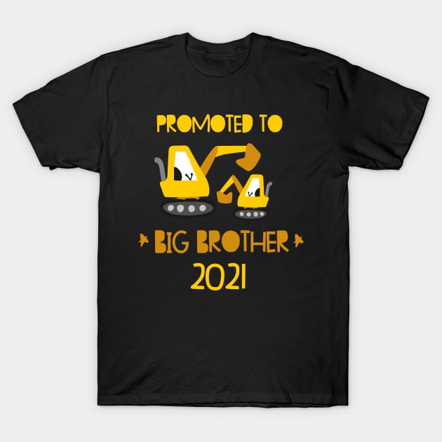 Promoted to Big brother  excavator announcing pregnancy T-Shirt by alpmedia